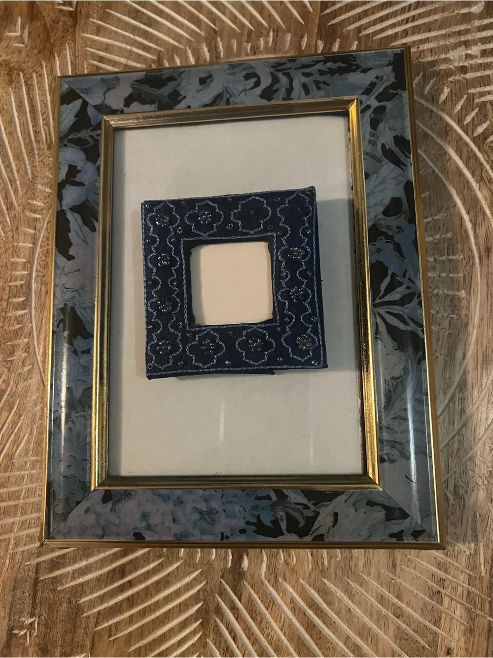 Lot 2 Decorative Coordinate Eclectic Blues Photo Frames